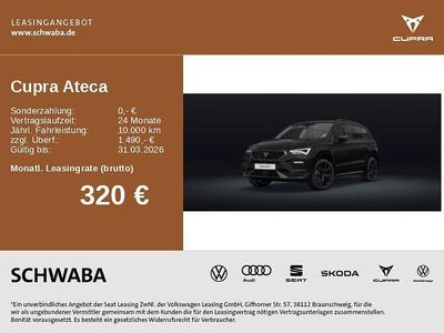 Neu Cupra Ateca 150 PS (110 kW) 2026 Schwarz SUV