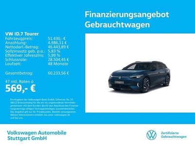 Gebraucht VW ID.7 GTX 250 kW (340 PS) 2025 Blau Kombi
