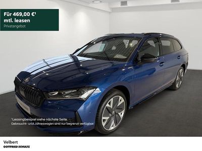 Neu Skoda Superb SportLine 204 PS (150 kW) 2026 Blau Kombi