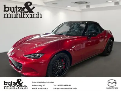 Neu Mazda MX5 Exclusive 132 PS (97 kW) 2026 Soul red crystal metallic Cabrio