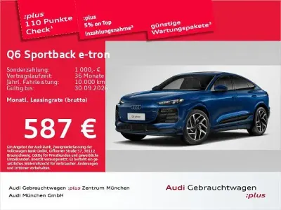 Gebraucht Audi Q6 Sportback e-tron Ambiente 284 kW (387 PS) 2025 Ascariblau metallic SUV