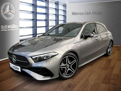 Grau Gebraucht 2024 Mercedes A200 AMG Limousine | 33.490 € (Fairer Preis)