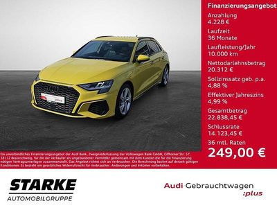 Gebraucht Audi A3 S-Line 150 PS (110 kW) 2022 Gelb Limousine