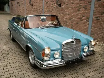Brugt Mercedes 300 SE 170 HK (125 kW) 1964 Blå Cabriolet