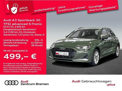Gebraucht Audi A3 Advanced Plus 116 PS (85 kW) 2025 Distriktgrün metallic Limousine