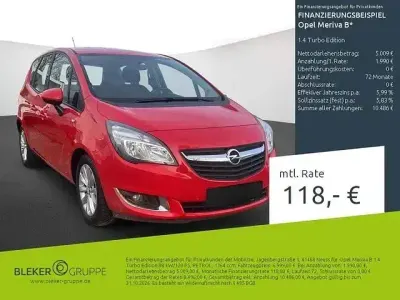 Begagnad Opel Meriva Edition 120 HK (88 kW) 2015 Röd Minibuss