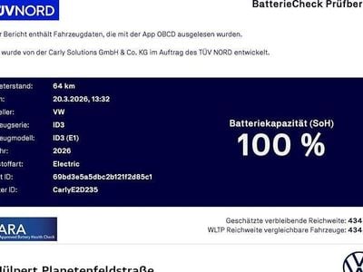 Nieuw VW ID.3 Pure 125 kW (170 PK) 2026 Zwart Hatchback