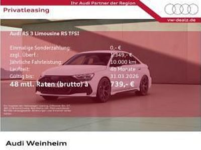 Neu Audi RS3 400 PS (294 kW) 2026 Weiß (arkonaweiß) Limousine