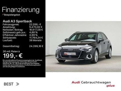 Gebraucht Audi A3 Advanced Plus 204 PS (150 kW) 2022 Schwarz Limousine