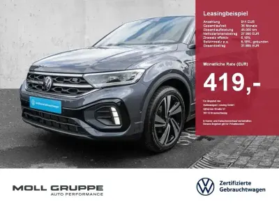 Gebraucht VW T-Roc Cabriolet R-line 150 PS (110 kW) 2023 Rauchgrau schwarz (metallic) Cabrio