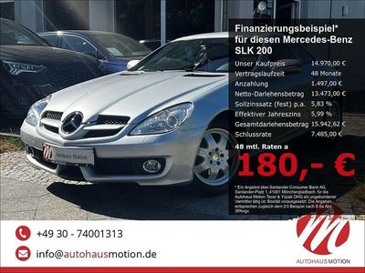 Silber Gebraucht 2009 Mercedes SLK200 Cabrio | 14.970 € (Etwas zu teuer)