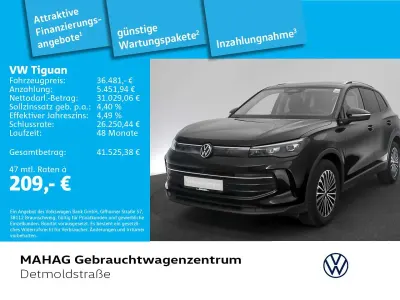 Gebraucht VW Tiguan Goal 150 PS (110 kW) 2025 Grenadillschwarz metallic SUV