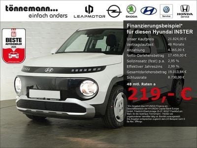 Neu Hyundai Inster Select 71 kW (97 PS) 2025 Atlas white Kleinwagen