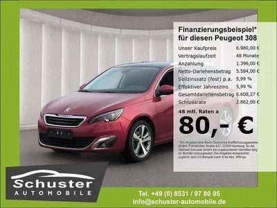 Gebraucht Peugeot 308 SW Allure 131 PS (96 kW) 2016 Rot Kombi