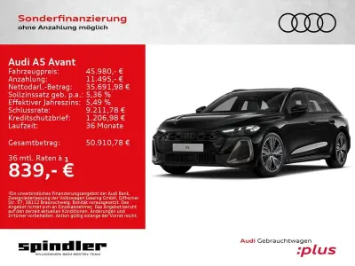 Gebraucht Audi A5 Edition .1 204 PS (150 kW) 2025 Mythosschwarz metallic Kombi