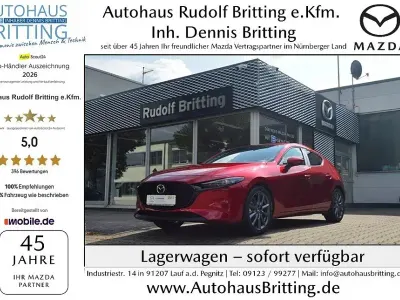 Neu Mazda 3 Exclusive-Line 140 PS (102 kW) 2026 Soul red crystal Limousine