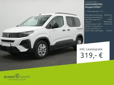 Gebraucht Peugeot Rifter Allure 110 PS (80 kW) 2026 Weiß Van / Kleinbus