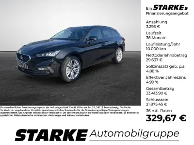 Neu Seat Leon Style 150 PS (110 kW) 2025 Schwarz (midnight schwarz metallic) Kombi