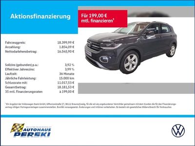 Gebraucht VW T-Cross Style 116 PS (85 kW) 2021 Grau SUV