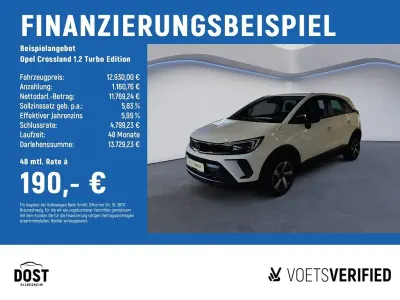 Gebraucht Opel Crossland Edition 110 PS (80 kW) 2021 Weiß SUV