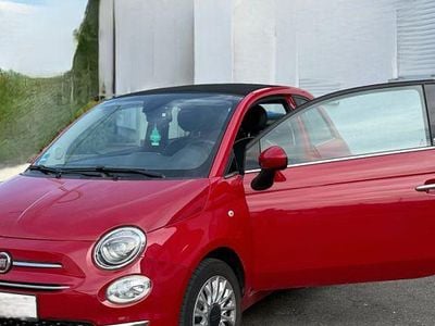 Second-hand Fiat 500C Lounge 69 CP (50 kW) 2016 Roșu Cabrio