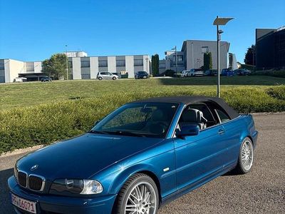Blau Gebraucht 2000 BMW 323 Cabriolet Cabrio | 12.000 €