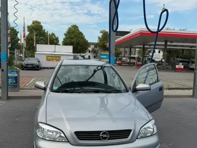 Gebraucht Opel Astra 2002 Silber Kleinwagen