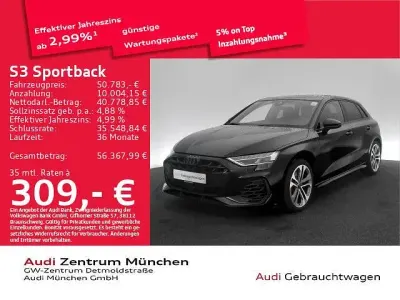 Gebraucht Audi S3 Ambiente 333 PS (244 kW) 2025 Mythosschwarz metallic Limousine