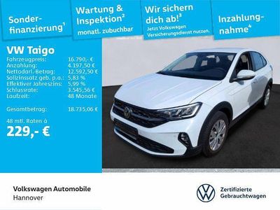 Gebraucht VW Taigo Basis 95 PS (69 kW) 2022 Weiß SUV