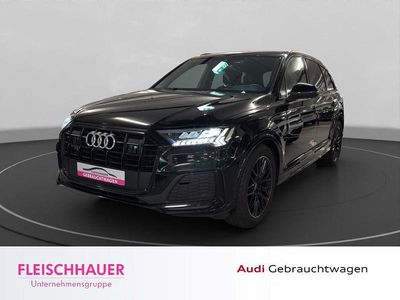Schwarz Gebraucht 2021 Audi Q7 S-Line SUV | 54.980 € (Teuer)
