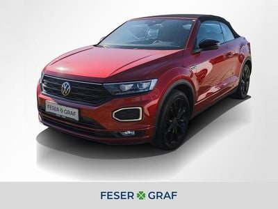 Gebraucht VW T-Roc Cabriolet R-line 150 PS (110 kW) 2021 Kings red metallic schwarz Cabrio