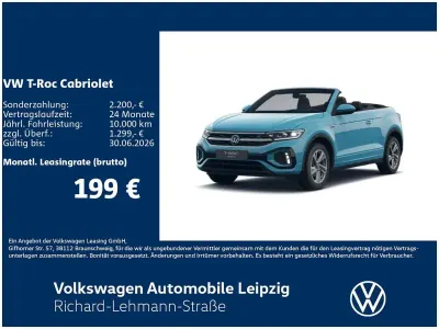 Neu VW T-Roc Cabriolet R-line 150 PS (110 kW) 2026 Blau Cabrio