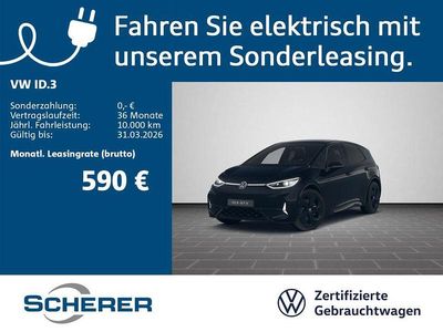 Gebraucht VW ID.3 GTX 239 kW (326 PS) 2025 Grenadillschwarz metallic schwarz (metallic) Kleinwagen