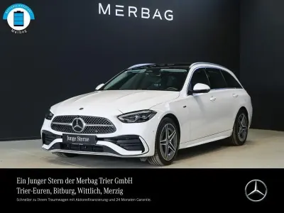 Używany Mercedes C300e AMG 313 KM (230 kW) 2025 Biały Kombi