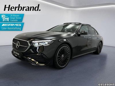 Metalliclack obsidianschwarz Gebraucht 2025 Mercedes E450 AMG Limousine | 77.890 € (Teuer)