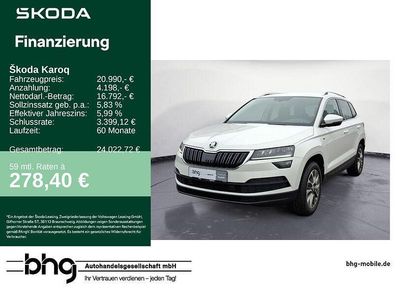 Usata Skoda Karoq Clever 150 CV (110 kW) 2021 Bianco SUV