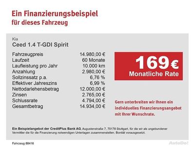 Gebraucht Kia Ceed Spirit 140 PS (102 kW) 2020 Blau Kleinwagen