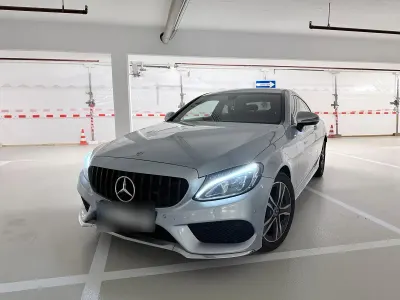 Gebraucht Mercedes C220 AMG line 2017 Silber Coupé