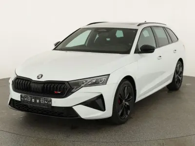 Neu Skoda Octavia RS 265 PS (194 kW) 2026 Moon weiß metallic Kombi