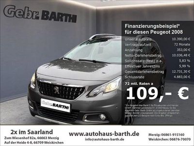 Gebraucht Peugeot 2008 Allure 131 PS (96 kW) 2018 Lackierung platiniumgrau/metall (metallic) SUV
