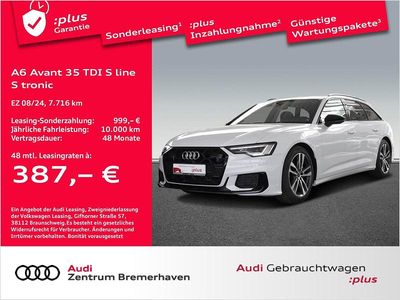 Gletscherweiß metallic Gebraucht 2024 Audi A6 S-Line Kombi | 43.940 € (Guter Preis)