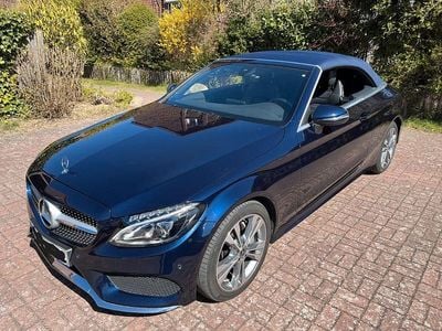 Usata Mercedes C200 184 CV (135 kW) 2018 Blu Cabrio