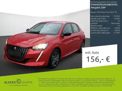 Gebraucht Peugeot 208 Active 75 PS (55 kW) 2023 Rot Kleinwagen