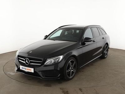 Gebraucht Mercedes C180 AMG line 156 PS (114 kW) 2017 Schwarz Kombi