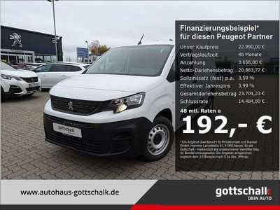 Gebraucht Peugeot Partner Premium 102 PS (75 kW) 2024 Weiß Van / Kleinbus