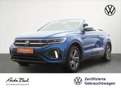 Brugt VW T-Roc Cabriolet R-line 150 HK (110 kW) 2023 Blå Cabriolet