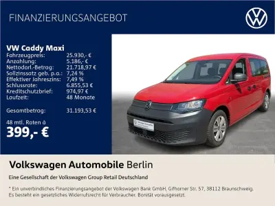 Gebraucht VW Caddy Maxi 114 PS (83 kW) 2023 Rot Van / Kleinbus