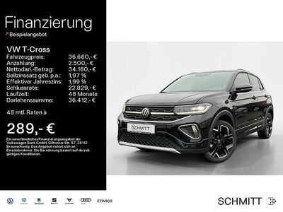 Gebraucht VW T-Cross R-line 150 PS (110 kW) 2022 Schwarz SUV