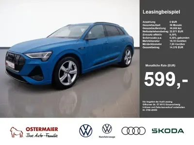 Gebraucht Audi e-tron S-Line 300 kW (408 PS) 2021 Antiguablau SUV