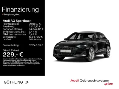 Gebraucht Audi A3 Ambiente 150 PS (110 kW) 2025 Mythosschwarz metallic Limousine